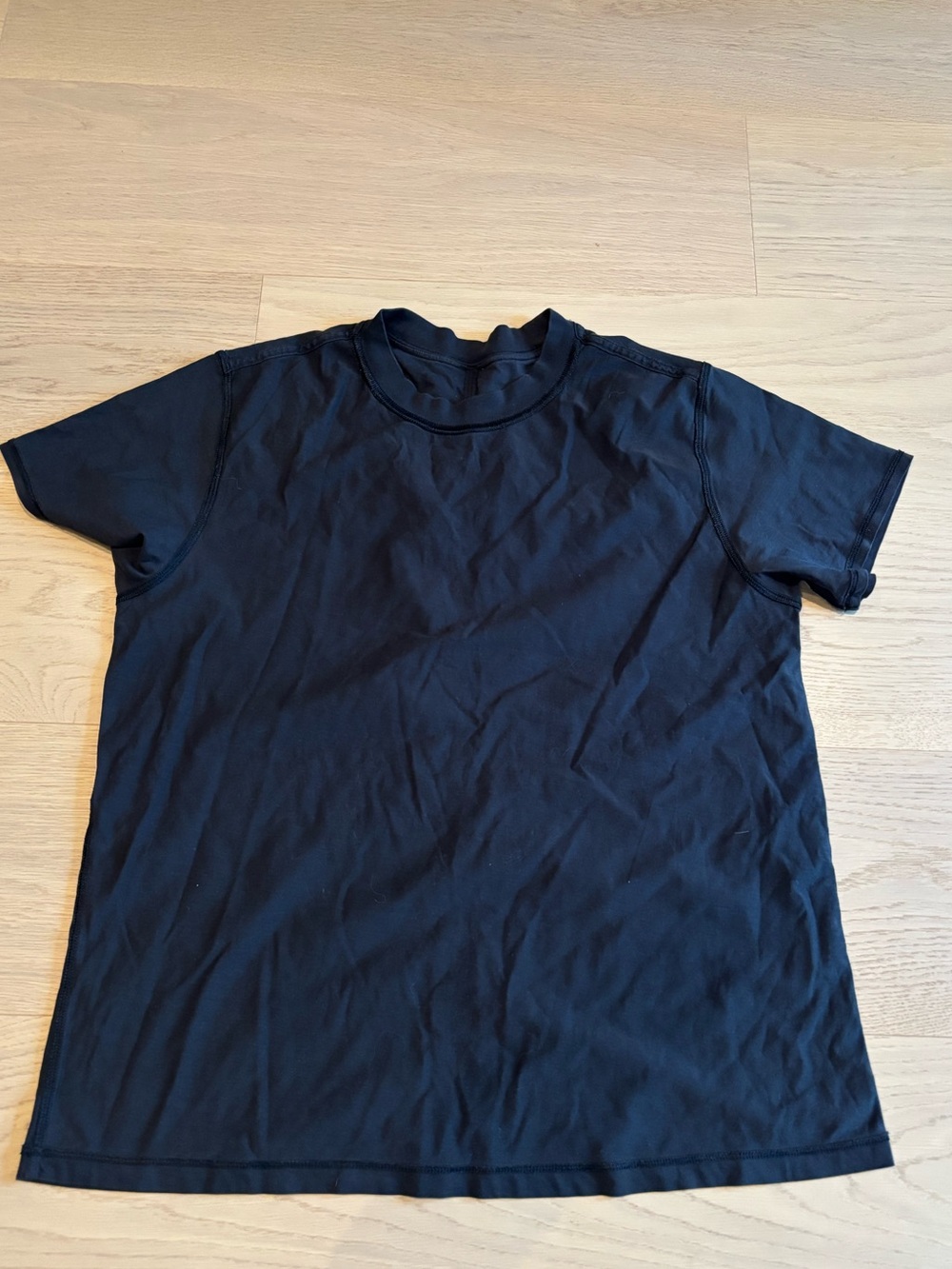 lululemon athletica Black Short Sleeve Crew Tee